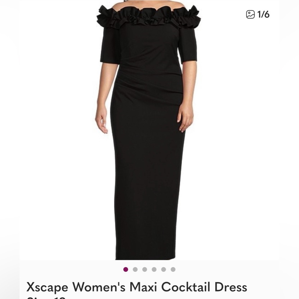 Xscape Women's Maxi Cocktail Dress Size 12